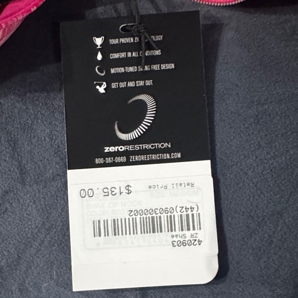 Pink Quarter-Zip Women's Sweatshirt - Picture 4 of 4